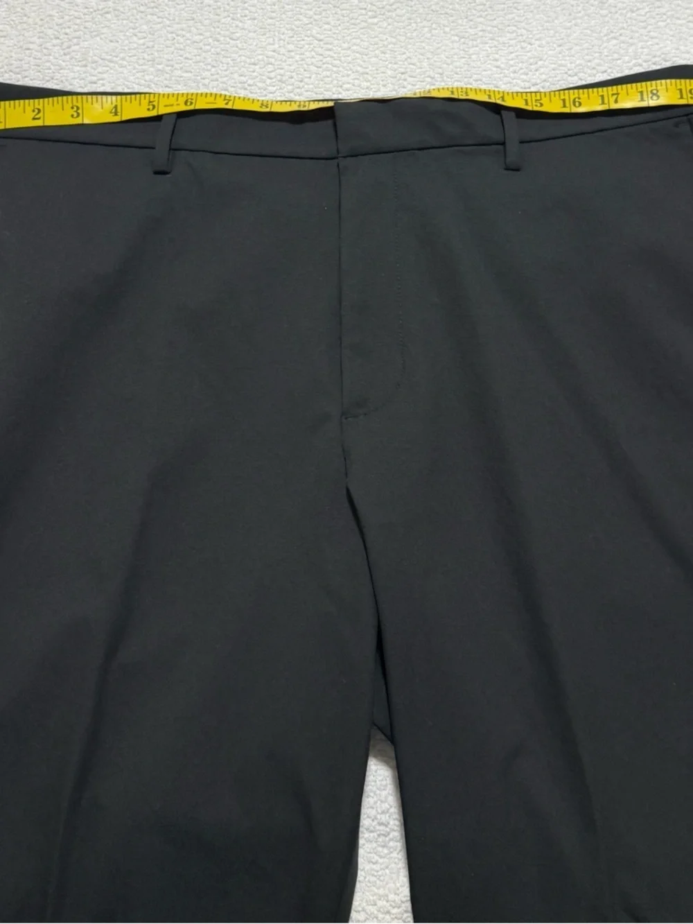 BR Standart Banana Republic Black Standart Fit Crop Zip Leg Mans Pants Size 38R